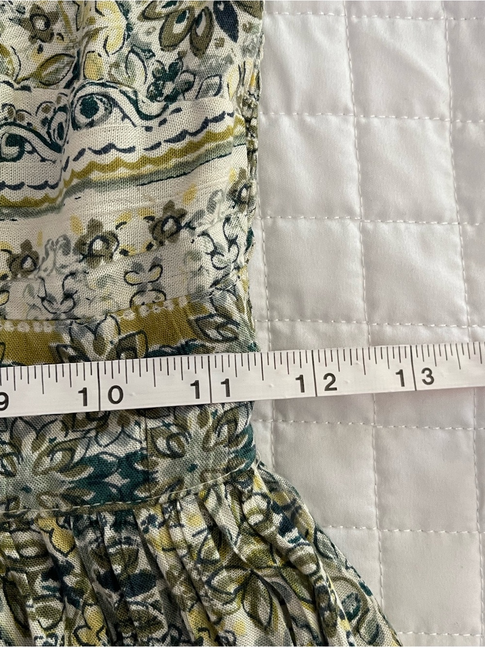 Angie Paisley Floral Tiered Maxi Dress Cottagecore Boho Size Small Coastal - Picture 8 of 9